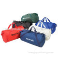 Large Capacity and Strong Duffle Bags, Made of Polyester, Any Colors Available